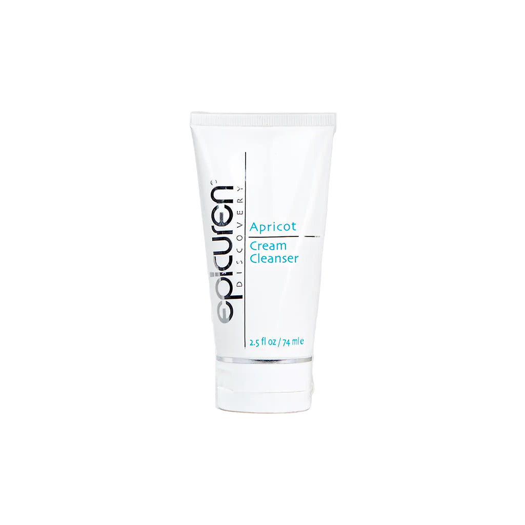 Tube of Epicuren Apricot Cream Cleanser on a white background