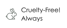 Cruelty-Free! Always logo with a rabbit icon