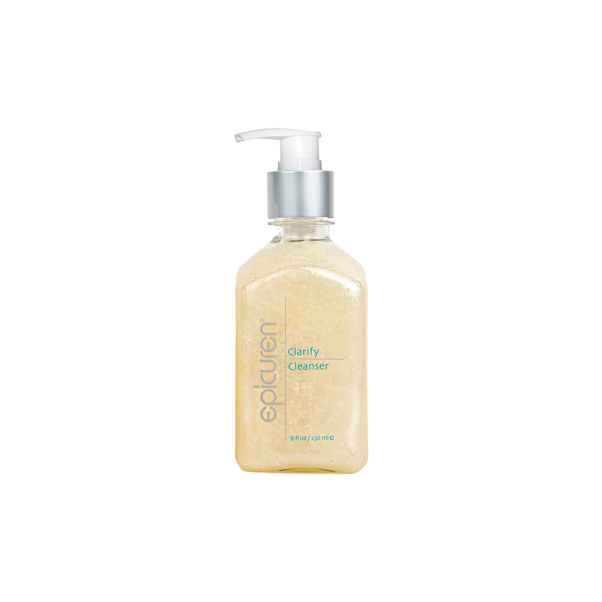 An 8 oz. bottle of Epicuren Discovery’s salicylic acid cleanser. 