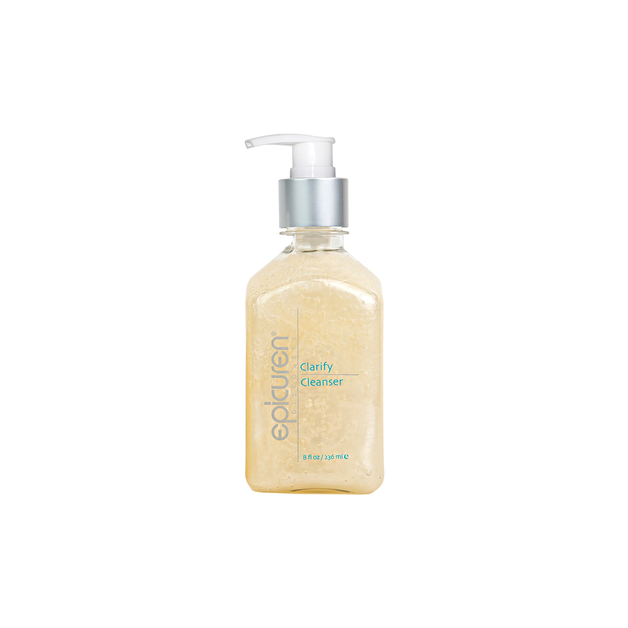 An 8 oz. bottle of Epicuren Discovery’s salicylic acid cleanser. 